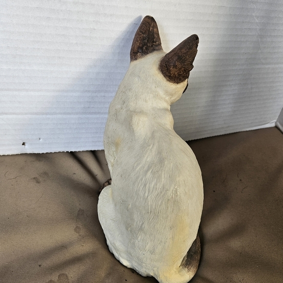 Vintage Rare Sri Lanka Sandicast Siamese Cat Sculpture - Picture 2 of 9